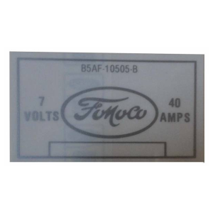 Voltage Regulator Decal
