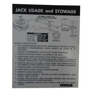 Jack Instructions Decal