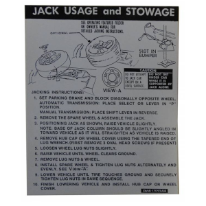 Jack Instructions Decal
