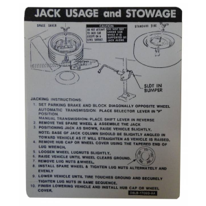Jack Instructions Decal