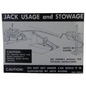Jack Instructions Decal