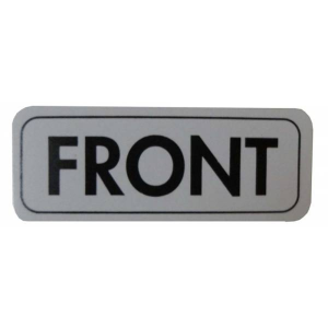 Air Cleaner "Front" Decal