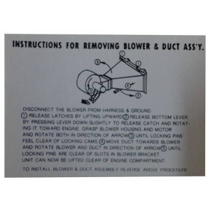 Heater Instructions Decal