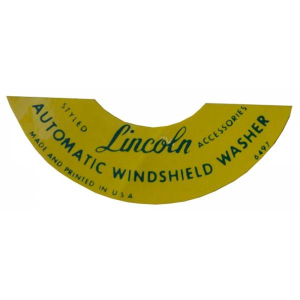 Windshield Washer Bottle Lid Decal