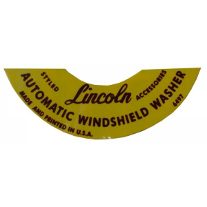 Windshield Washer Bottle Lid Decal