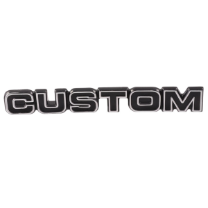 "Custom" Glove Box Emblem