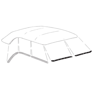Header Bow Seal - On Convertible Top