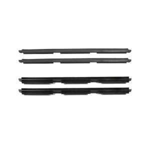 Beltline Weatherstrip - Rear Doors - Also Called Window Sweeps, Felts Or Fuzzies - 4 Pc. Kit