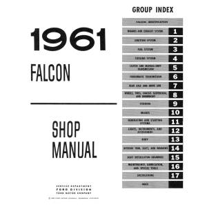 1961 Ford Falcon & Ranchero Shop Manual - Part #DPRF-30-61FSM.