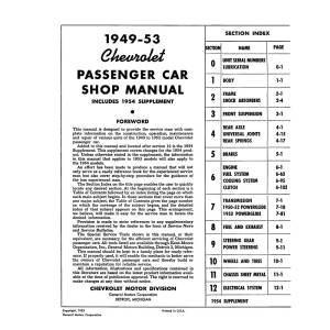 1949-1954 Chevy Car Shop Manual - Part #DPRGM-57-49SM.