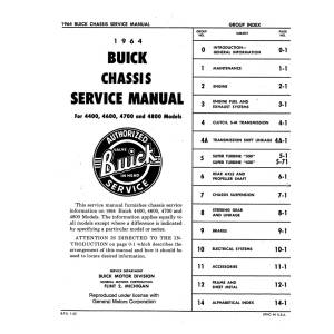 1964 Buick Chassis Service Manual - Part #DPRGM-18-64SM-4400.