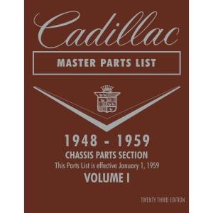 1948 - 1959 Cadillac Master Parts List - 2 Vol Set